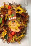 Fall Scarecrow Wreath