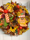 Fall Scarecrow Wreath