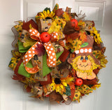 Fall Scarecrow Wreath