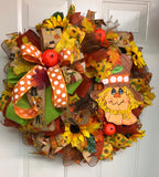 Fall Scarecrow Wreath