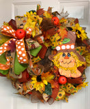 Fall Scarecrow Wreath
