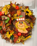Fall Scarecrow Wreath