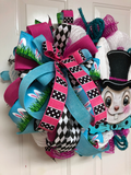 Alice Easter Bunny Front Door Wreath