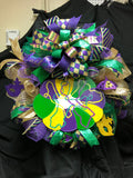 Mardi Gras King Cake Wreath, Mardi Gras Wreath, Saints Wreath