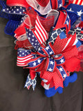 Patriotic Uncle Sam Wreath, Red White and Blue Wreath, Patriotic Wreath