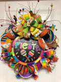 Fiesta Wreath, Viva Fiesta Wreath, Cinco De Mayo Wreath, Fiesta Theme Party Decor, Best Seller Fiesta Wreath