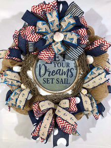 Nautical Sailing/Boating Wreath