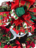 Rustic Christmas Wreath; Merry Christmas Wreath; Christmas Wreath; Joy Wreath