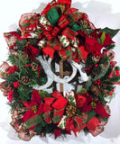 Rustic Christmas Wreath; Merry Christmas Wreath; Christmas Wreath; Joy Wreath; Winter Wreath; Evergreen Wreath