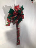 Poinsettia Candy Cane