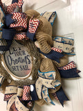 Sailing Wreath Decor, Sail Boat Wreath