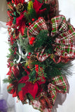 Rustic Christmas Wreath; Merry Christmas Wreath; Christmas Wreath; Joy Wreath; Winter Wreath; Evergreen Wreath