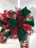 Poinsettia Candy Cane