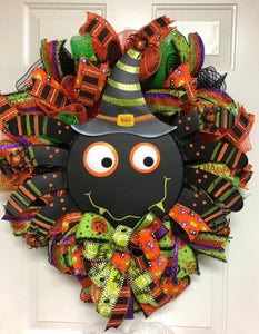 Halloween Spider Wreath