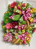 Spring Birdhouse Wreath, Birdhouse Wreath, Flower and Bird Wreath, Creative Designs by JL