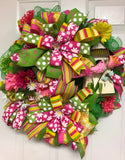 Spring Birdhouse Wreath, Birdhouse Wreath, Flower and Bird Wreath, Creative Designs by JL