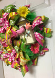 Spring Birdhouse Wreath, Birdhouse Wreath, Flower and Bird Wreath, Creative Designs by JL