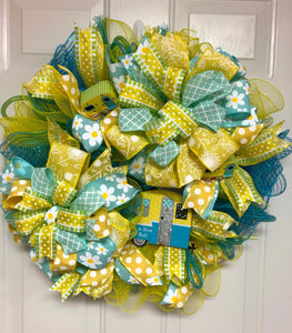 Happy Camper Front Door Summer Wreath