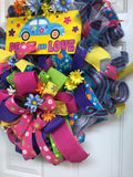 70’s VW Beetle Nostalgic Wreath, Peace and Love Wreath, 70s Wreath, Creative Designs by JL