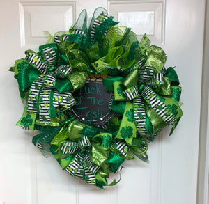 St. Patrick’s Day LX Luck of the Irish Front Door Wreath