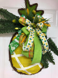 Pineapple Floral Wreath, Pineapple Door Sign, Creative Designs By JL, XL Pineapple Hanger