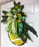 Pineapple Floral Wreath, Pineapple Door Sign, Creative Designs By JL, XL Pineapple Hanger