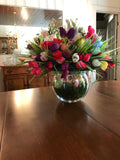 Easter Bunny Tulip Arrangement, Easter Table Arrangement, Creative Designs by JL.