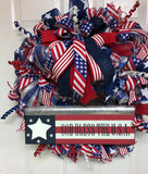 Patriotic Wreath ‘God Bless The USA”