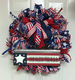 Patriotic Wreath ‘God Bless The USA”