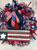 Patriotic Wreath ‘God Bless The USA”