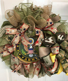 Military Wreath, US Army Door Wreath