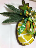 Pineapple Floral Wreath, Pineapple Door Sign, Creative Designs By JL, XL Pineapple Hanger