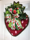 Strawberry Door Hanger, Summer Door Hanger