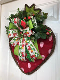 Strawberry Door Hanger, Summer Door Hanger