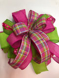 Swag Spring Bow, Gift wrapping Bow, Mailbox Bow