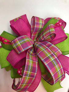 Swag Spring Bow, Gift wrapping Bow, Mailbox Bow