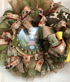 Military Wreath, US Army Door Wreath