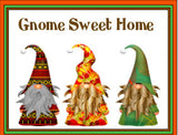 Fall Gnome Sweet Home Sign, Home Sweet Gnome