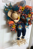 Pixie Fall Scarecrow Wreath