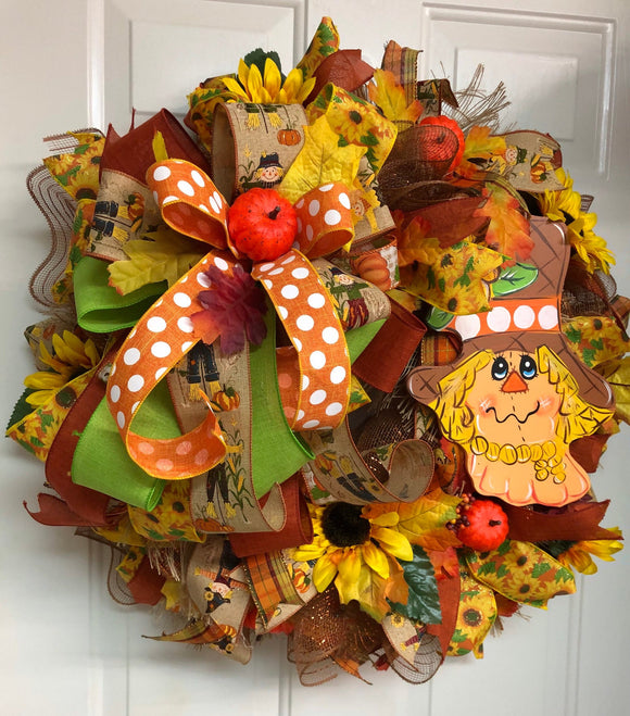 Fall Scarecrow Wreath