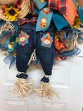 Pixie Fall Scarecrow Wreath