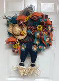 Pixie Fall Scarecrow Wreath