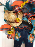 Pixie Fall Scarecrow Wreath