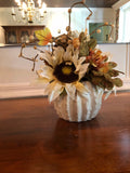 Fall Cream Sunflower Arrangement