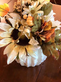 Fall Cream Sunflower Arrangement