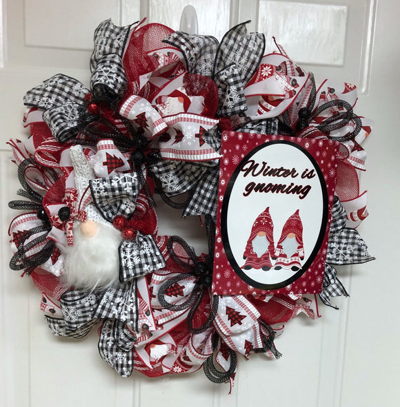 Christmas Gnome Wreath