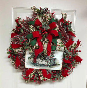 Christmas Holly Wreath