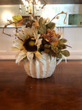 Fall Cream Sunflower Arrangement