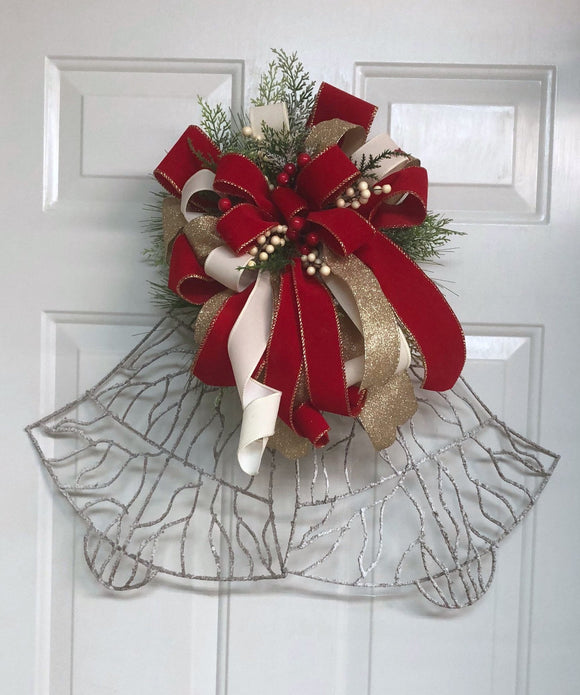 Holiday Red Bell Door Hanger