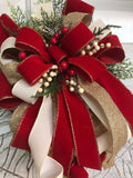 Holiday Red Bell Door Hanger